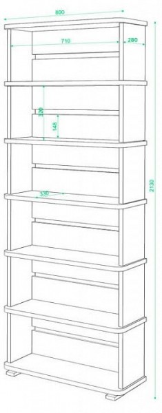 Стеллаж Домино СБ-25/6 в Набережных Челнах - naberezhnye-chelny.mebel24.online | фото 2