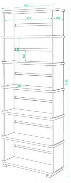 Стеллаж Домино СБ-25/6 в Набережных Челнах - naberezhnye-chelny.mebel24.online | фото 2