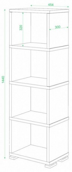 Стеллаж-колонка Домино СБ-15/4 в Набережных Челнах - naberezhnye-chelny.mebel24.online | фото 2