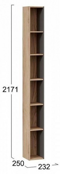Стеллаж-колонка Порто ТД-393.07.25 в Набережных Челнах - naberezhnye-chelny.mebel24.online | фото 3