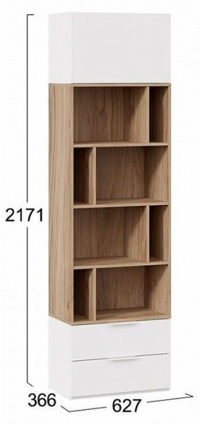 Стеллаж комбинированный Порто Исп. 2 ТД-393.07.20 в Набережных Челнах - naberezhnye-chelny.mebel24.online | фото 5