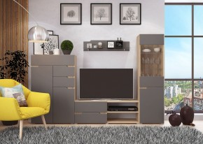Стенка АНТАЛИЯ 1 (Сонома/Графит софт) в Набережных Челнах - naberezhnye-chelny.mebel24.online | фото 3