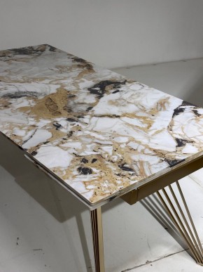 Стол ACERRA NEW 160 GLOSS GRAND JADE SOLID CERAMIC/ каркас цвета шампань, ®DISAUR в Набережных Челнах - naberezhnye-chelny.mebel24.online | фото 5