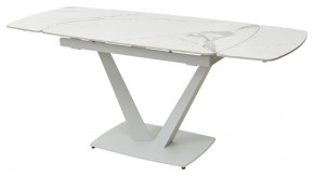 Стол ALATRI 120 GLOSS STATUARIO WHITE SOLID CERAMIC / WHITE, ®DISAUR в Набережных Челнах - naberezhnye-chelny.mebel24.online | фото 5