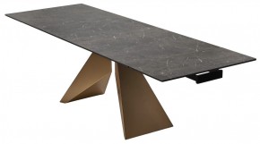 Стол ALES 180 BLACK GRAVE SOLID CERAMIC, керамика / бронзовый, ®DISAUR в Набережных Челнах - naberezhnye-chelny.mebel24.online | фото 7
