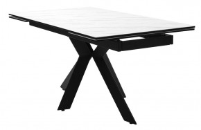 Стол BELLUNO 160 MARBLES KL-99 Белый мрамор матовый, итальянская керамика/ черный каркас, ®DISAUR в Набережных Челнах - naberezhnye-chelny.mebel24.online | фото 2
