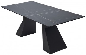 Стол БОГАРТ 200 TITANIUM BLACK PULIDO, керамика / Черный М-City в Набережных Челнах - naberezhnye-chelny.mebel24.online | фото 5