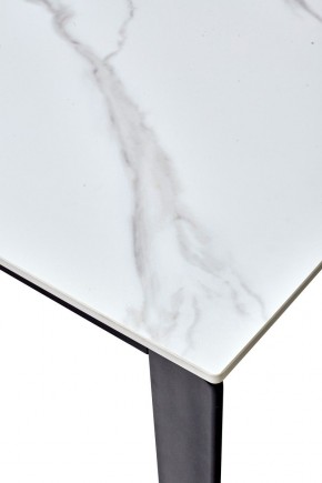 Стол CORNER 120 MATT WHITE MARBLE SOLID CERAMIC / BLACK, ®DISAUR в Набережных Челнах - naberezhnye-chelny.mebel24.online | фото 3