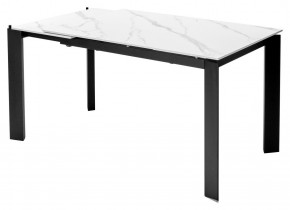 Стол CORNER 120 MATT WHITE MARBLE SOLID CERAMIC / BLACK, ®DISAUR в Набережных Челнах - naberezhnye-chelny.mebel24.online | фото 4