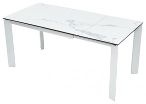 Стол CORNER 120 MATTE STATUARIO Белый мрамор матовый керамика, стекло/ белый каркас, ®DISAUR в Набережных Челнах - naberezhnye-chelny.mebel24.online | фото 3