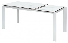 Стол CORNER 120 MATTE STATUARIO Белый мрамор матовый керамика, стекло/ белый каркас, ®DISAUR в Набережных Челнах - naberezhnye-chelny.mebel24.online | фото 4