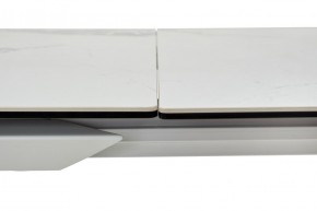 Стол CREMONA 140 HIGH GLOSS STATUARIO Белый мрамор глянцевый, керамика/ белый каркас, ®DISAUR в Набережных Челнах - naberezhnye-chelny.mebel24.online | фото 3