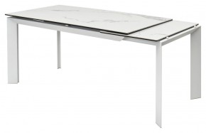 Стол CREMONA 140 HIGH GLOSS STATUARIO Белый мрамор глянцевый, керамика/ белый каркас, ®DISAUR в Набережных Челнах - naberezhnye-chelny.mebel24.online | фото 7