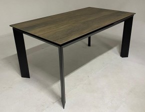 Стол CREMONA 140 KL-61 под дерево, итальянская керамика/ черный каркас, ®DISAUR в Набережных Челнах - naberezhnye-chelny.mebel24.online | фото 2