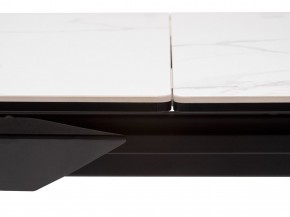 Стол CREMONA 140 MATTE STATUARIO Белый мрамор матовый, керамика/ черный каркас, ®DISAUR в Набережных Челнах - naberezhnye-chelny.mebel24.online | фото 4
