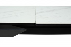 Стол CREMONA 160 KL-99 Белый мрамор матовый, итальянская керамика / черный каркас, ®DISAUR в Набережных Челнах - naberezhnye-chelny.mebel24.online | фото 4