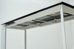 Стол CREMONA 180 KL-188 Контрастный мрамор матовый, итальянская керамика/ белый каркас, ®DISAUR в Набережных Челнах - naberezhnye-chelny.mebel24.online | фото 8