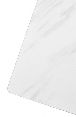 Стол FONDI 180 MARBLES KL-99 Белый мрамор матовый, итальянская керамика/ черный каркас, ®DISAUR в Набережных Челнах - naberezhnye-chelny.mebel24.online | фото 6