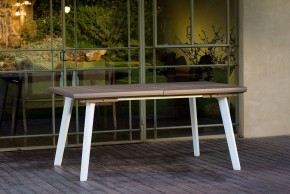 Стол Гармония раздвижной (Harmony Extendable) белый-капучино в Набережных Челнах - naberezhnye-chelny.mebel24.online | фото 1