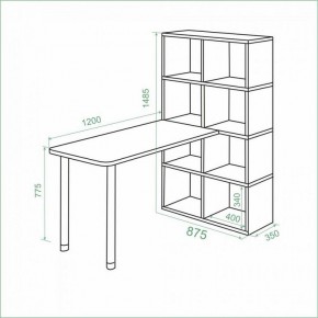 Стол компьютерный Bartolo в Набережных Челнах - naberezhnye-chelny.mebel24.online | фото 3