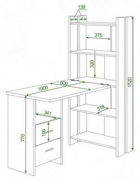 Стол компьютерный Домино Lite СТЛ-ОВ+С100Р в Набережных Челнах - naberezhnye-chelny.mebel24.online | фото 2