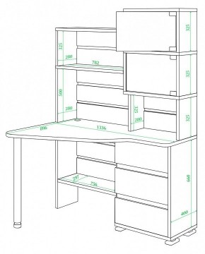 Стол компьютерный Домино нельсон СР-322 в Набережных Челнах - naberezhnye-chelny.mebel24.online | фото 2