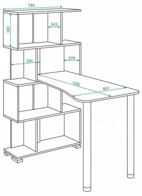 Стол компьютерный Домино СЛ-5-4СТ-2 в Набережных Челнах - naberezhnye-chelny.mebel24.online | фото 2