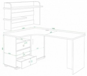 Стол компьютерный Домино СР-145 в Набережных Челнах - naberezhnye-chelny.mebel24.online | фото 2