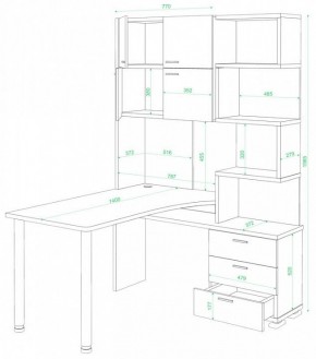 Стол компьютерный Домино СР-500М/140 в Набережных Челнах - naberezhnye-chelny.mebel24.online | фото 2