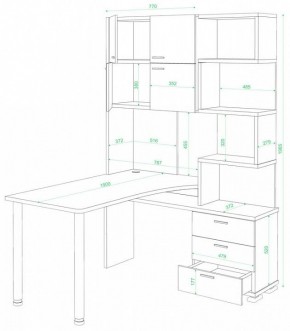 Стол компьютерный Домино СР-500М/190 в Набережных Челнах - naberezhnye-chelny.mebel24.online | фото 2