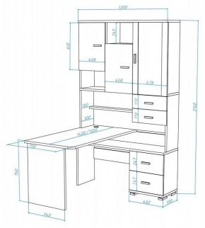 Стол компьютерный Домино СР-620/140 в Набережных Челнах - naberezhnye-chelny.mebel24.online | фото 2