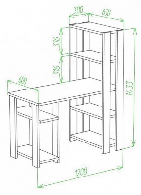 Стол компьютерный Slim СТН-145/120 в Набережных Челнах - naberezhnye-chelny.mebel24.online | фото 2