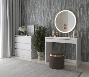 Стол косметический Энкель 100 белый в Набережных Челнах - naberezhnye-chelny.mebel24.online | фото 4