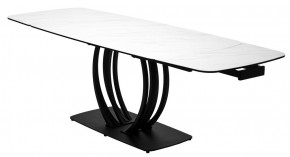 Стол MATERA 160 MARBLES KL-99 Белый мрамор матовый, итальянская керамика/ черный каркас, ®DISAUR в Набережных Челнах - naberezhnye-chelny.mebel24.online | фото 8