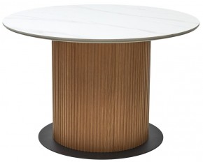 Стол MESA D120 цвет БЕЛЫЙ МРАМОР M326 / Каркас OAK, ®DISAUR в Набережных Челнах - naberezhnye-chelny.mebel24.online | фото 9