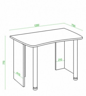 Стол офисный Домино Лайт СКЛ-Софт120 в Набережных Челнах - naberezhnye-chelny.mebel24.online | фото 2