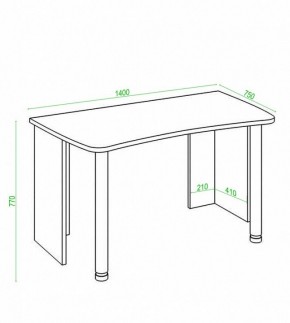 Стол офисный Домино Лайт СКЛ-Софт140 в Набережных Челнах - naberezhnye-chelny.mebel24.online | фото 2