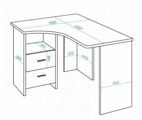 Стол письменный Домино Lite СКЛ-Угл 120 в Набережных Челнах - naberezhnye-chelny.mebel24.online | фото 2