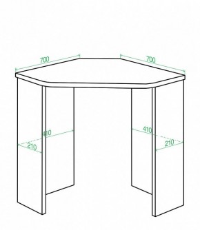 Стол письменный Домино Lite СКЛ-Угл70 в Набережных Челнах - naberezhnye-chelny.mebel24.online | фото 2