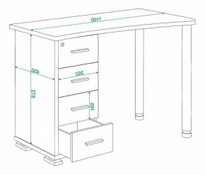 Стол письменный Домино нельсон СКМ-50 в Набережных Челнах - naberezhnye-chelny.mebel24.online | фото 5