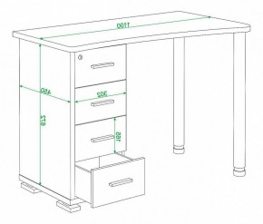 Стол письменный Домино нельсон СКМ-50 в Набережных Челнах - naberezhnye-chelny.mebel24.online | фото 5