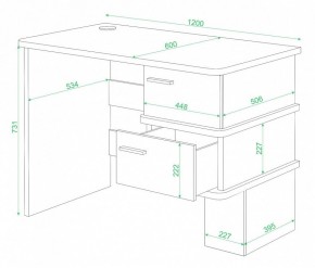 Стол письменный Домино СД-15 в Набережных Челнах - naberezhnye-chelny.mebel24.online | фото 2