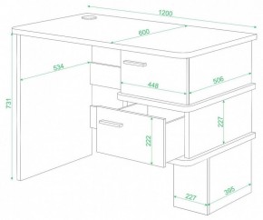 Стол письменный Домино СД-15 С в Набережных Челнах - naberezhnye-chelny.mebel24.online | фото 2