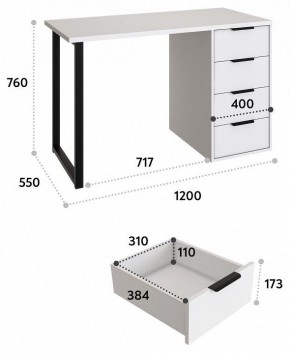 Стол письменный Эконом Стандарт С-400 в Набережных Челнах - naberezhnye-chelny.mebel24.online | фото 7