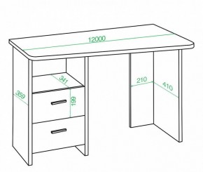 Стол письменный Нельсон Lite СКЛ-Трап120 в Набережных Челнах - naberezhnye-chelny.mebel24.online | фото 2