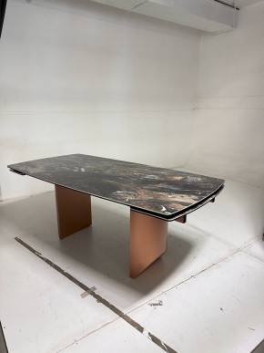 Стол ПУАНТО 200 TITANIUM LAWA NERO, керамика / МЕДЬ каркас М-City в Набережных Челнах - naberezhnye-chelny.mebel24.online | фото 4