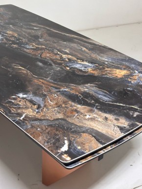 Стол ПУАНТО 200 TITANIUM LAWA NERO, керамика / МЕДЬ каркас М-City в Набережных Челнах - naberezhnye-chelny.mebel24.online | фото 6