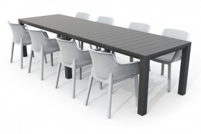 Стол раскладной Джули (Julie Double table 2 configurations) Графит в Набережных Челнах - naberezhnye-chelny.mebel24.online | фото 6