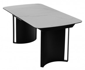 Стол RASMUS 160 TL-45 Белый мрамор, испанская керамика / черный каркас, ®DISAUR в Набережных Челнах - naberezhnye-chelny.mebel24.online | фото 3