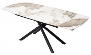 Стол RIVOLI 140 GLOSS LUXURY PANDORA SOLID CERAMIC / BLACK, ®DISAUR в Набережных Челнах - naberezhnye-chelny.mebel24.online | фото 2